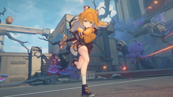 Zenless Zone Zero screenshot of Ju Fufu running.