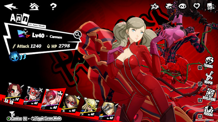 Panther in the character selection screen