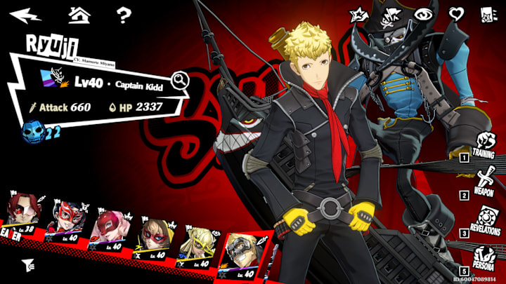 Skull in the character selection screen.