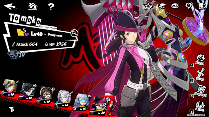 Moko in the character selection screen.