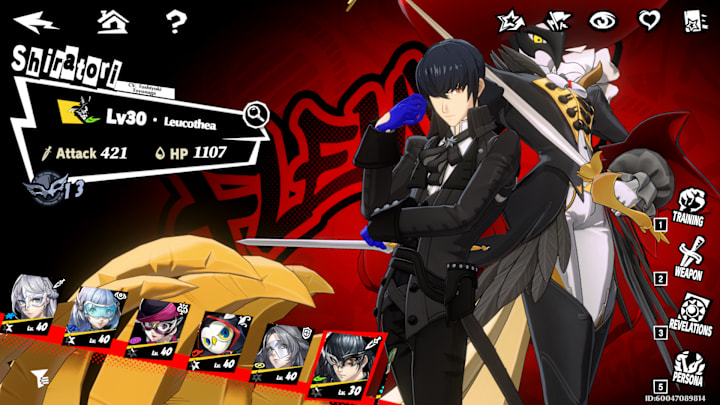 Fleuret in the character selection screen.