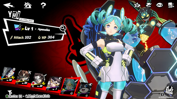 Bui on the character selection screen.