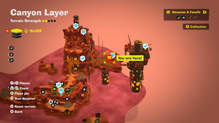 Canyon Layer Cranky Kong location, DK Bananza
