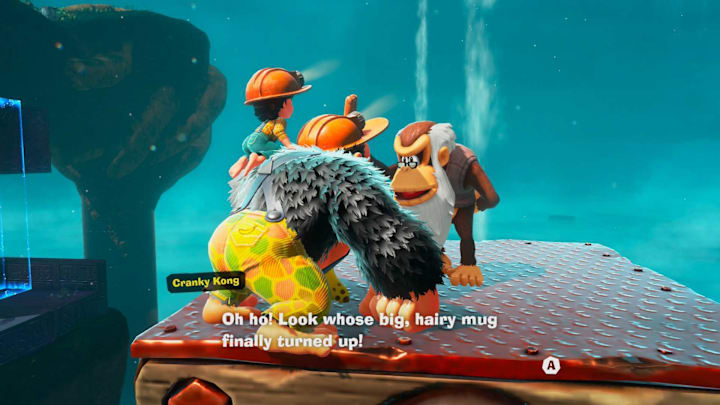 The Divide Cranky Kong location, DK Bananza