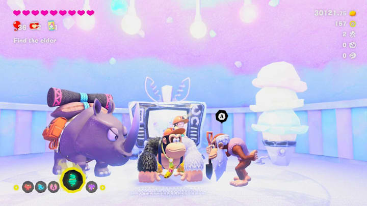 Freezer Layer Cranky Kong location, DK Bananza