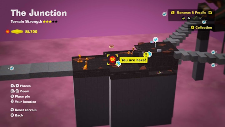 The Junction Cranky Kong location, DK Bananza