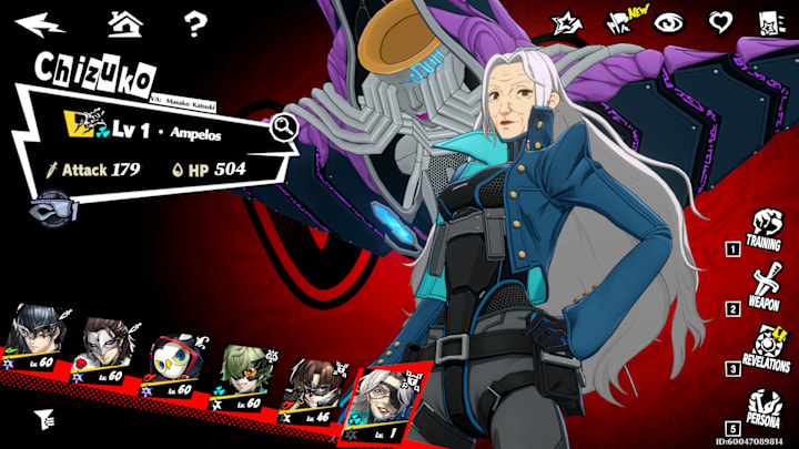 Vino on the character selection screen.