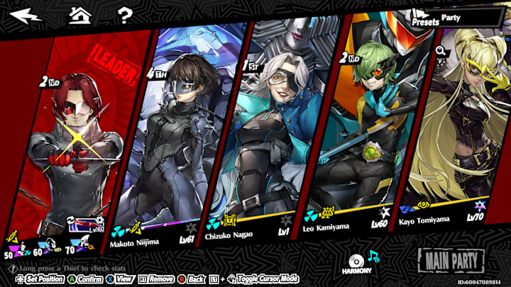 A team in P5X consisting of Wonder, Queen, Vino, Leon, and Okyann