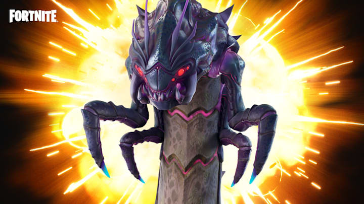 An insect queen. A bug with four claws and sharp teeth on a long arcing body.