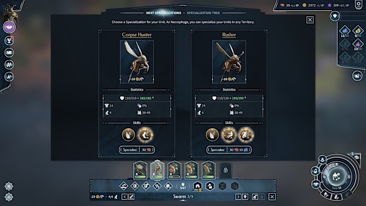 Endless Legend 2 unit upgrade screenshot.