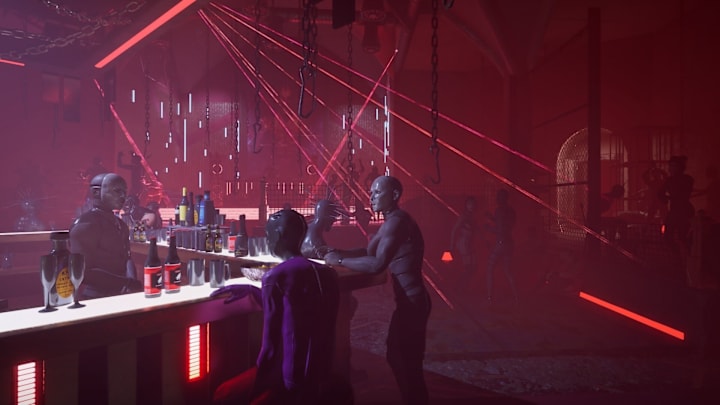 A nightclub setting in Hellraiser Revival