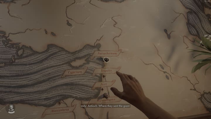 Indiana Jones DLC The Order of Giants Map Mural puzzle