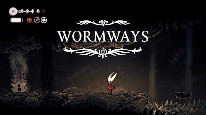 Hornet in the Wormways, dark tunnels with strange worms running through them.