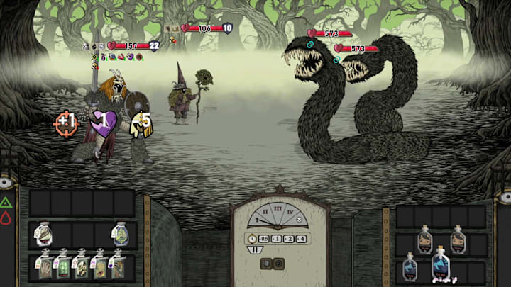 Flask screenshot of combat.