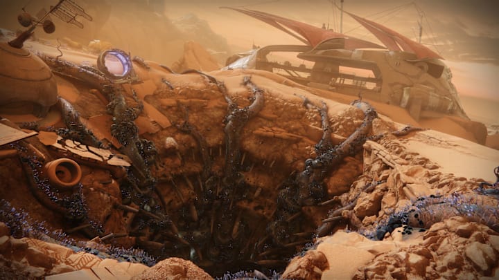 Destiny 2 screenshot of the legally distinct Sarlacc pit.