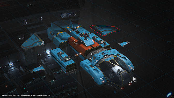 SpaceCraft screenshot of the ship designer.