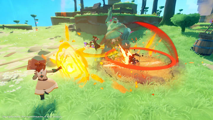 Farever screenshot of adventurers in combat with a troll.