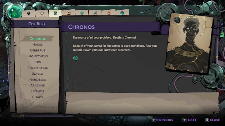 Chronos character summary