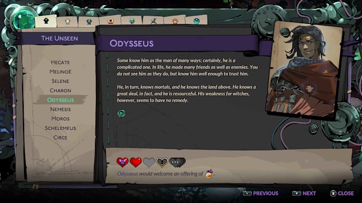 Odysseus character summary