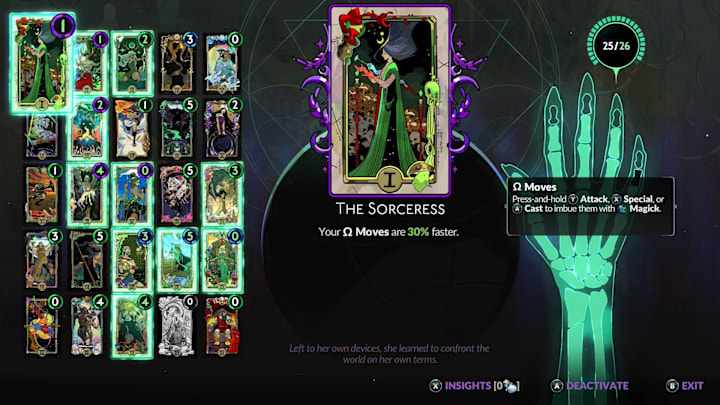 The Sorceress Tarot Card