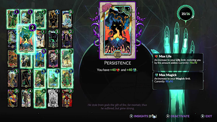 Persistence Tarot Card