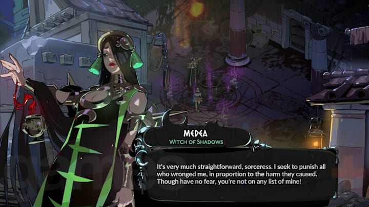 Medea talking about punishing those who wrong her.