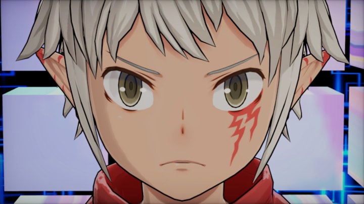 A screenshot from Digimon Story Time Stranger showing Aegiomon about to digivolve