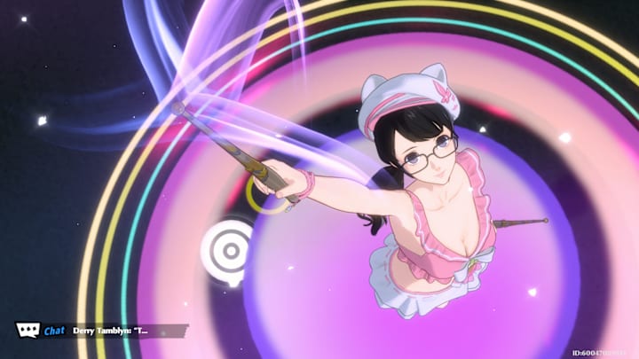 Summer Moko holding up her sparklers with Psy effects at her feet.