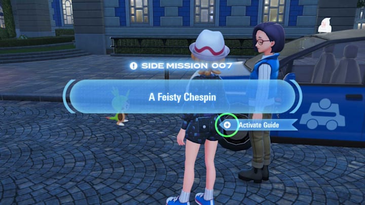 A Feisty Chespin quest start
