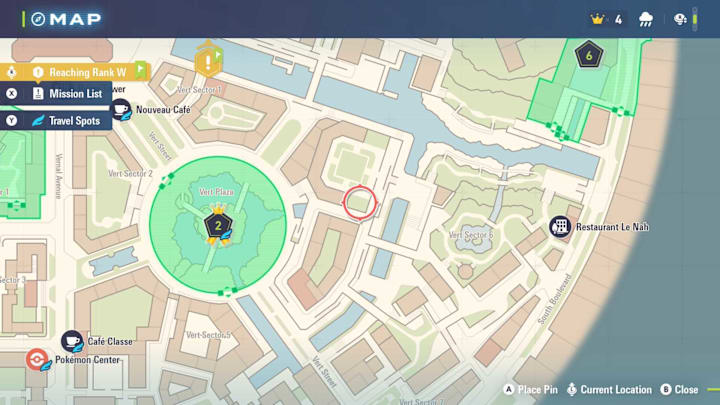 Pokémon Legends: Z-A map