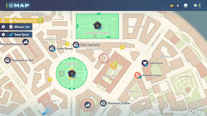 Pokémon Legends: Z-A map