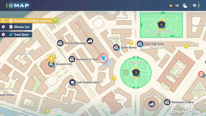 Pokémon Legends: Z-A map
