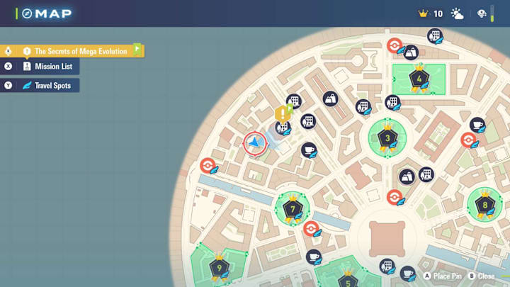 Pokémon Legends: Z-A map