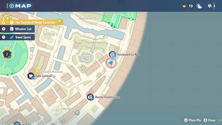 Pokémon Legends: Z-A map