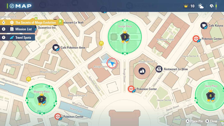 Pokémon Legends: Z-A map