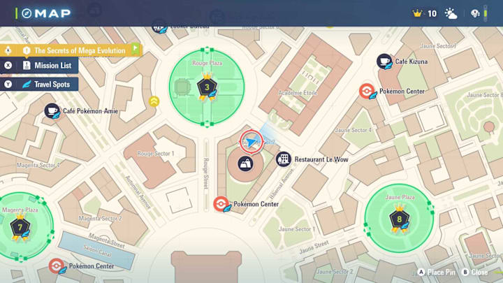 Pokémon Legends: Z-A map