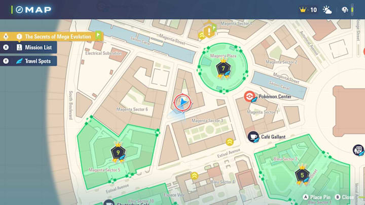 Pokémon Legends: Z-A map