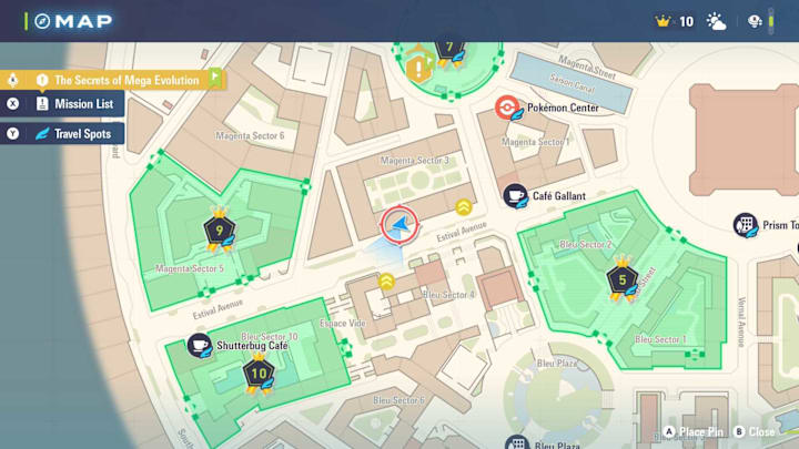 Pokémon Legends: Z-A map