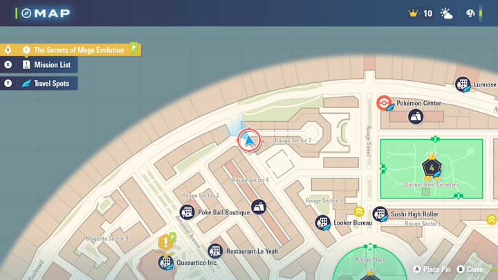 Pokémon Legends: Z-A map