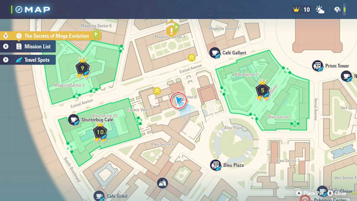 Pokémon Legends: Z-A map