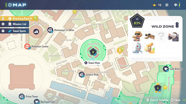 Jaune Sector Berry Shops, Pokémon Legends Z-A