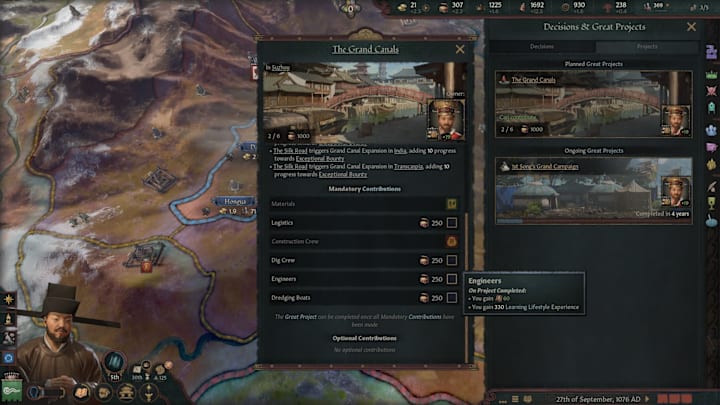 CK3 All Under Heaven screenshot of a Great Project.