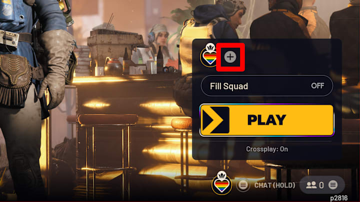 A highlighted invite friend button in ARC Raiders