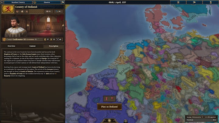 EU5 Holland screenshot.