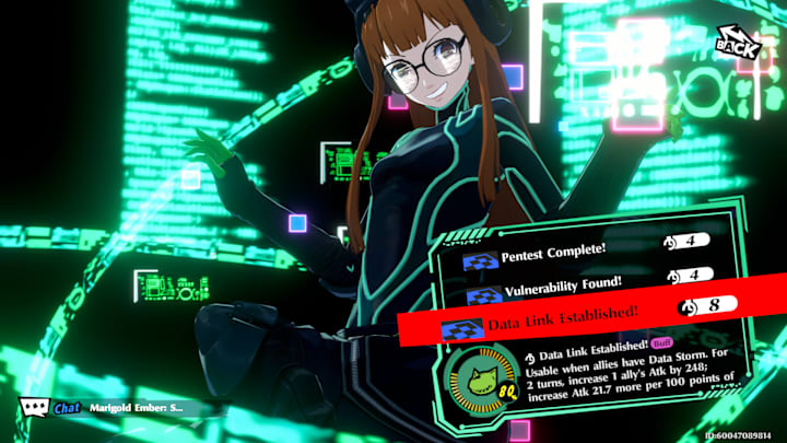 Futaba with her skills.