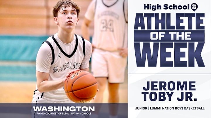 Lummi's Jerome Toby Jr. voted SBLive WA athlete of week for Feb. 17-Feb. 22. Lummi's Jerome Toby Jr. voted SBLive WA athlete of week for Feb. 17-Feb. 22.