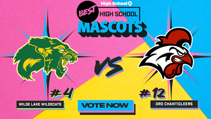 The Wilde Lake Wildecats (Maryland) take on the Ord Chanticleers (Nebraska) in Round 2 of our national high school mascot tournament. The Wilde Lake Wildecats (Maryland) take on the Ord Chanticleers (Nebraska) in Round 2 of our national high school mascot tournament.