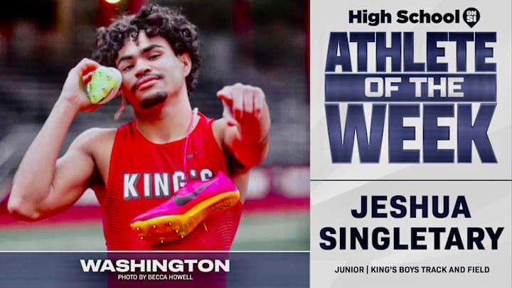 Kings' Jeshua Singletary voted SBLive WA athlete of week for March 17-March 22. Kings' Jeshua Singletary voted SBLive WA athlete of week for March 17-March 22.