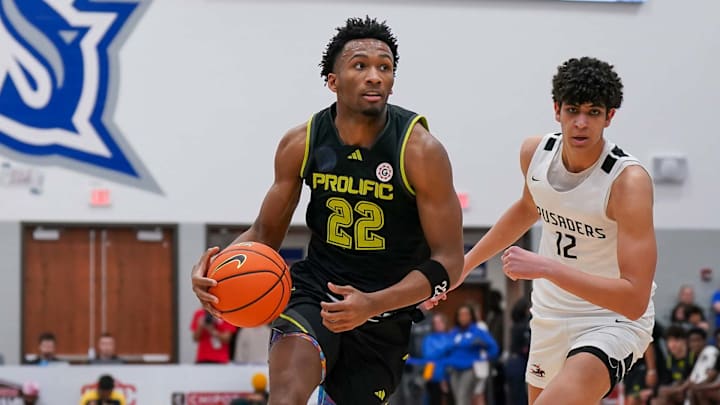Darryl Peterson of Prolific Prep scored a game-high 28 points in a 81-80 overtime victory against Long Island Lutheran in quarterfinals of Chipotle Nationals.