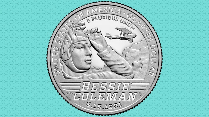 2023 American Women Quarter featuring pilot Bessie Coleman.